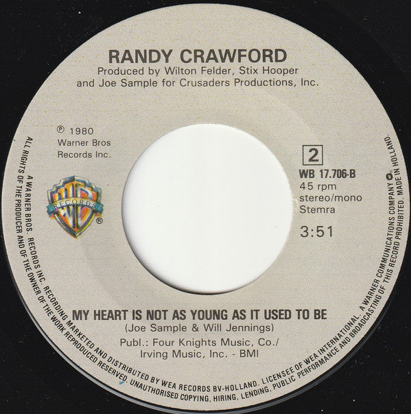 Randy Crawford : Same Old Story (7",Single,45 RPM)