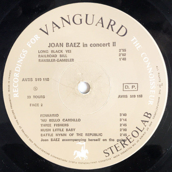 Joan Baez : In Concert Part 2 (LP,Reissue)