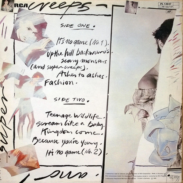 David Bowie : Scary Monsters (LP,Album,Reissue)