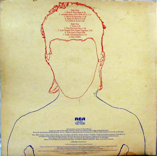 David Bowie : Aladdin Sane (LP,Album)