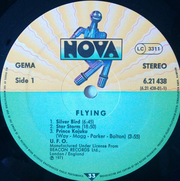 UFO (5) : UFO 2 - Flying - One Hour Space Rock (LP, Album, RE)