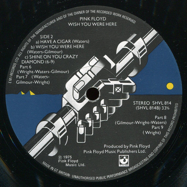 Pink Floyd : Wish You Were Here (LP, Album, RE, EMI)
