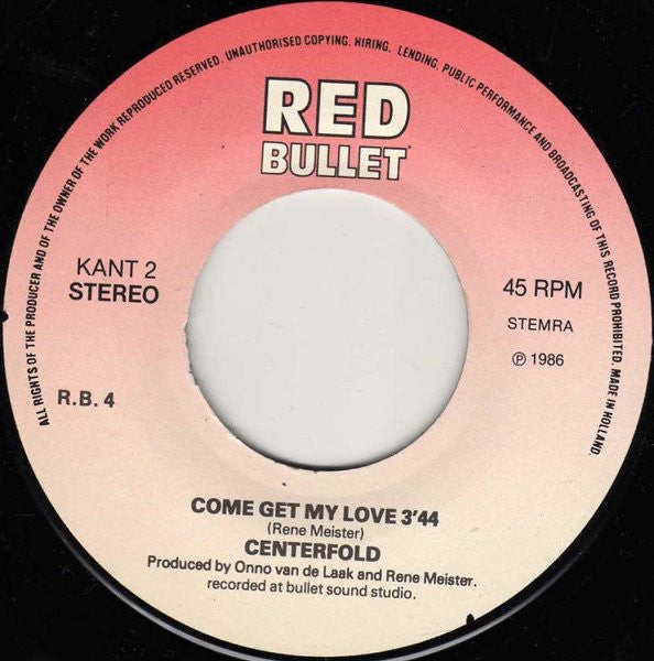 Centerfold : Up And Coming (7",45 RPM,Single,Stereo)