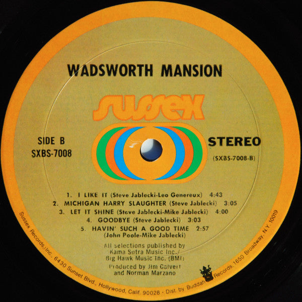 Wadsworth Mansion : Wadsworth Mansion (LP, Album, Mon)