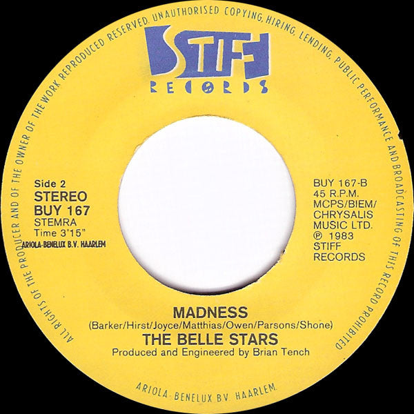 Belle Stars, The : Sign Of The Times (7",45 RPM,Single)