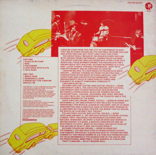 Caravan : Caravan (LP,Album,Reissue,Stereo)