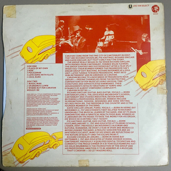 Caravan : Caravan (LP,Album,Reissue,Stereo)