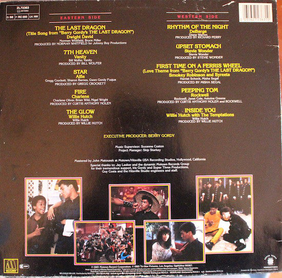 Various : Berry Gordy's The Last Dragon - Original Motion Picture Soundtrack (LP,Compilation)