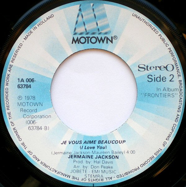 Jermaine Jackson : Let's Get Serious (7",45 RPM,Single)