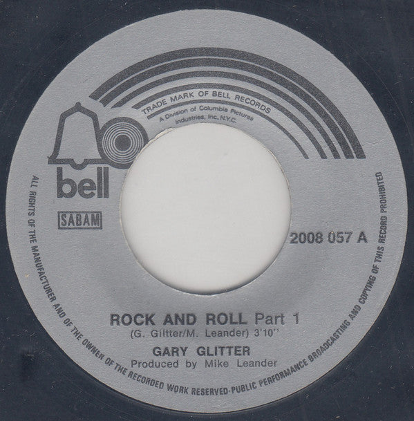 Gary Glitter : Rock And Roll Part 1 - 2 (7",45 RPM,Single)