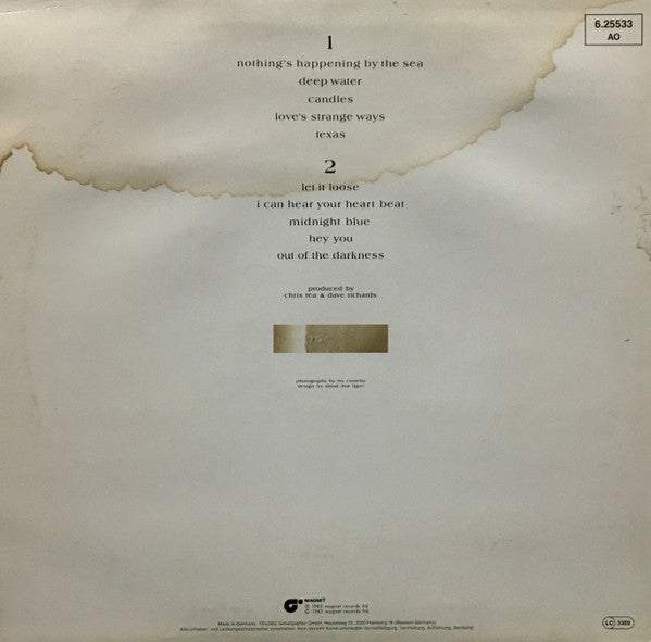 Chris Rea : Water Sign (LP,Album,Stereo)
