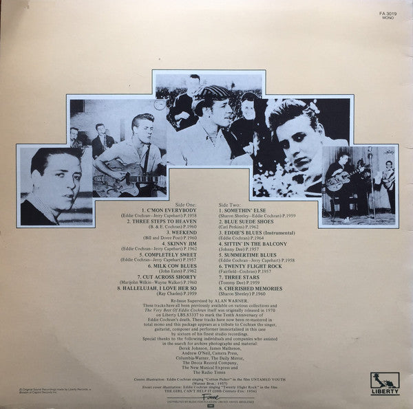 Eddie Cochran : The Very Best Of Eddie Cochran (LP,Compilation,Mono,Reissue)
