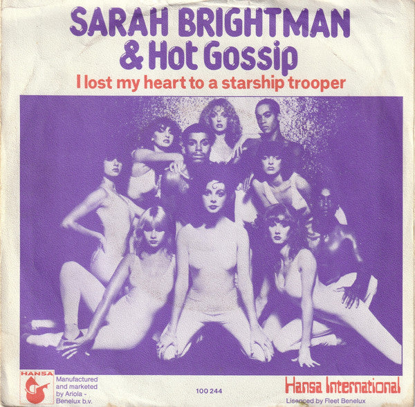 Sarah Brightman & Hot Gossip : I Lost My Heart To A Starship Trooper (7",45 RPM,Single,Stereo)