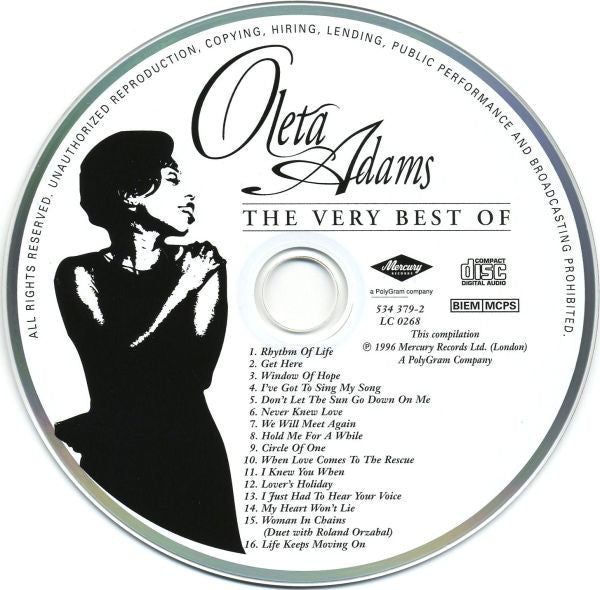 Oleta Adams : The Very Best Of (Compilation,Repress)