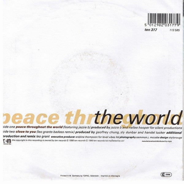 Maxi Priest : Peace Throughout The World (7",45 RPM,Single)