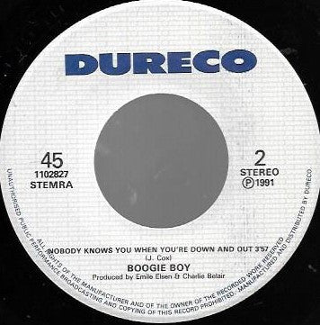 Boogie Boy (3) : Halleluja, I Just Love Her So (7",45 RPM,Stereo)