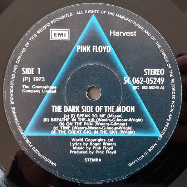 Pink Floyd : The Dark Side Of The Moon (LP,Album,Reissue,Stereo)