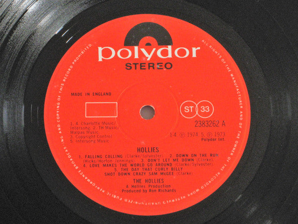 The Hollies : Hollies (LP, Album)