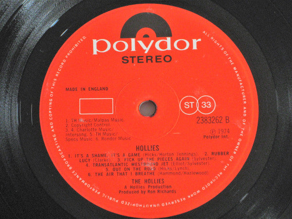 The Hollies : Hollies (LP, Album)