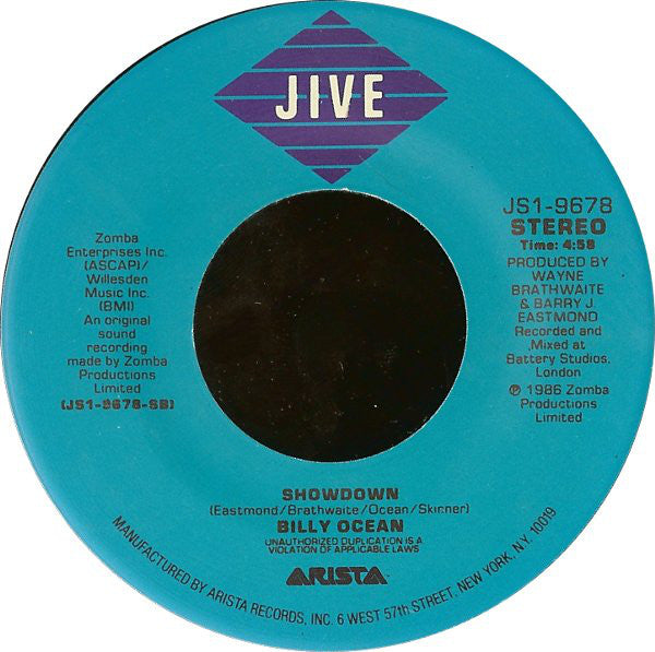 Billy Ocean : Get Outta My Dreams, Get Into My Car (7",Single)