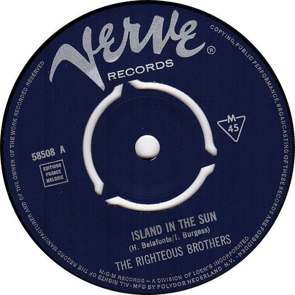 Righteous Brothers, The : Island In The Sun (7",45 RPM,Single)