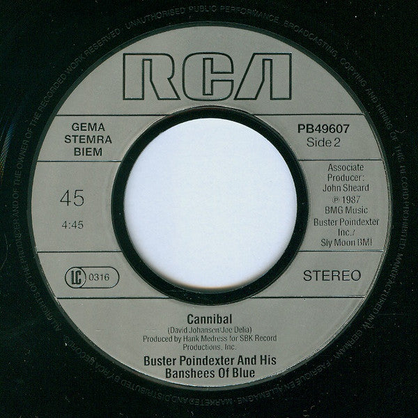 Buster Poindexter And His Banshees Of Blue : Hot Hot Hot (7",45 RPM,Single)