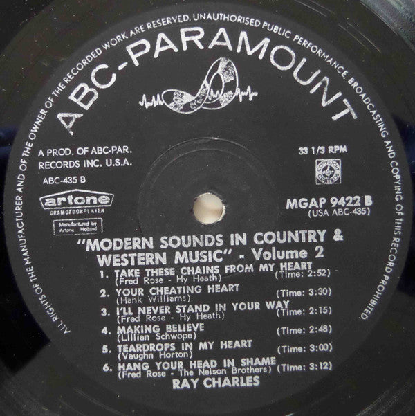 Ray Charles : Modern Sounds In Country And Western Music Volume Two (LP,Album)