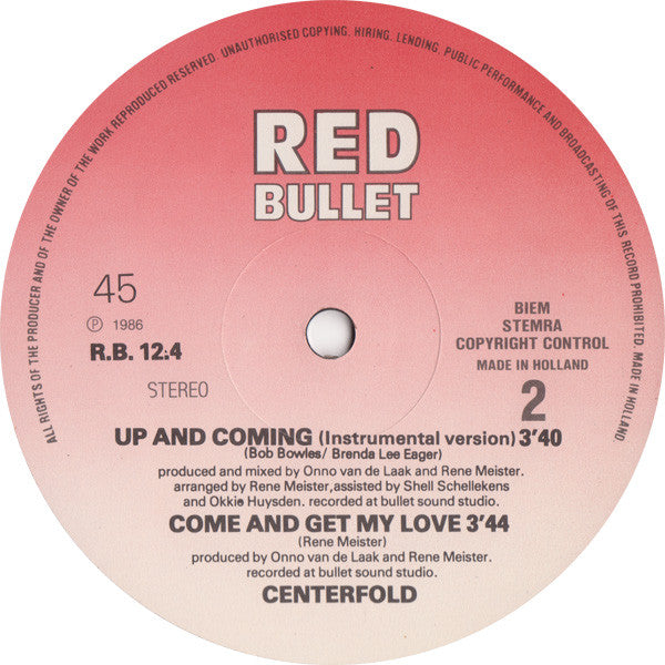 Centerfold : Up And Coming (12",Maxi-Single,45 RPM)