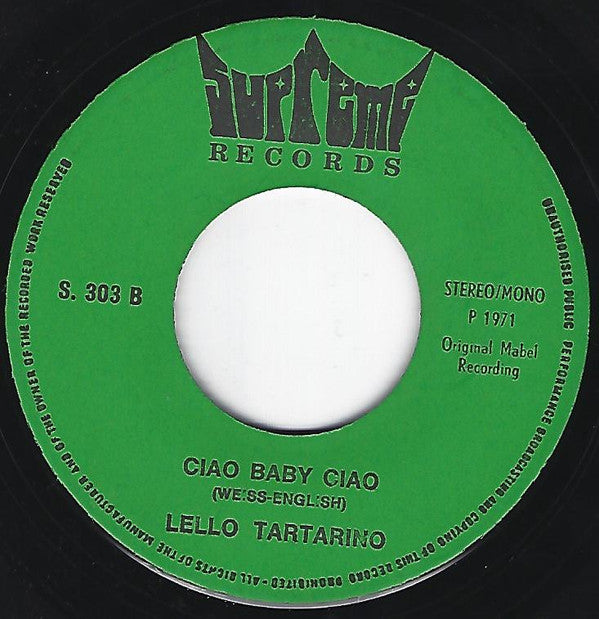 Lello Tartarino : Bake Me A Woman (7",Single)