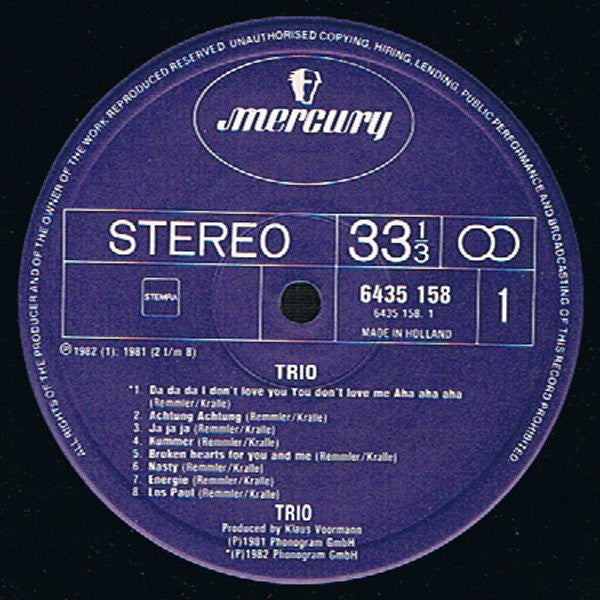 Trio : Trio (LP,Album)