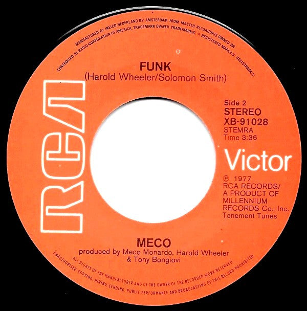 Meco Monardo : Star Wars Title Theme (7",45 RPM,Single)