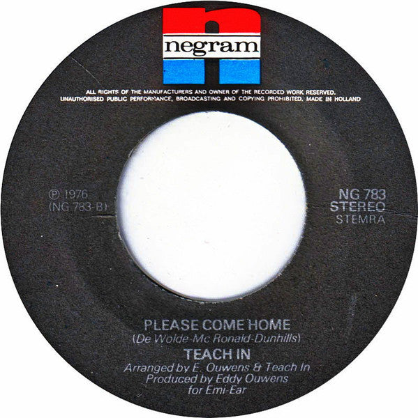 Teach-In : Upside Down (7",45 RPM,Single)