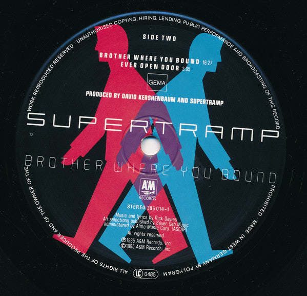 Supertramp : Brother Where You Bound (LP,Album,Stereo)