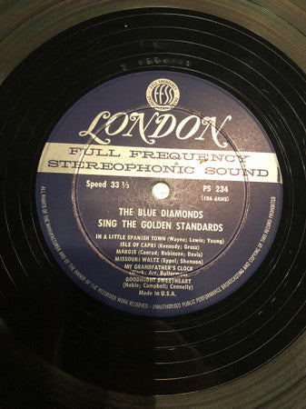 Blue Diamonds, The : Sing The Golden Standards (LP,Album,Stereo)