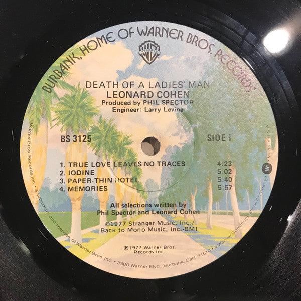 Leonard Cohen : Death Of A Ladies' Man (LP,Album)