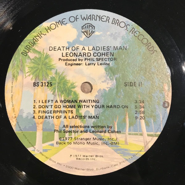 Leonard Cohen : Death Of A Ladies' Man (LP,Album)