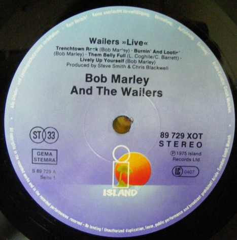 Bob Marley & The Wailers : Live! (LP,Album,Reissue,Stereo)