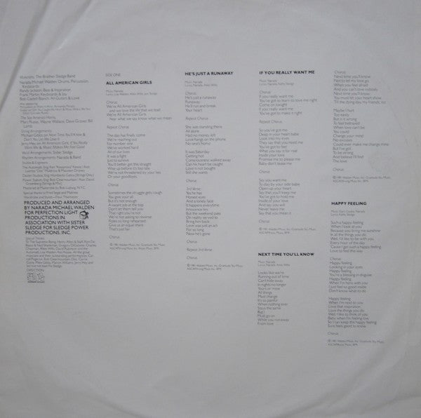 Sister Sledge : All American Girls (LP,Album)