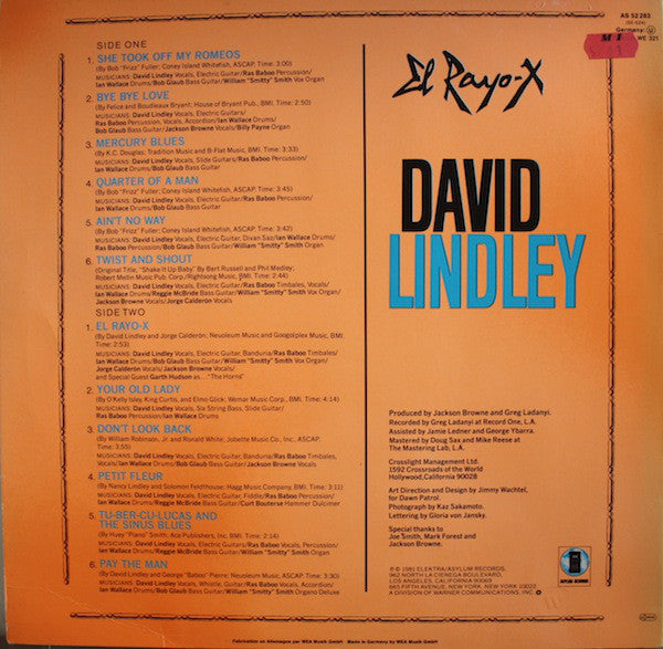 David Lindley : El Rayo-X (LP,Album,Reissue)