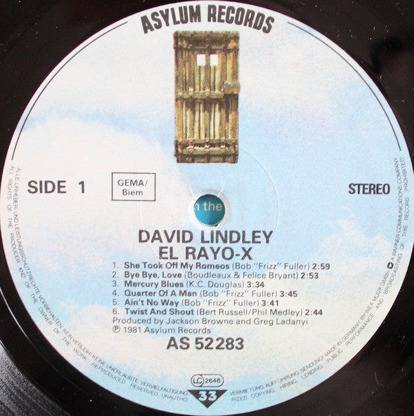 David Lindley : El Rayo-X (LP,Album,Reissue)