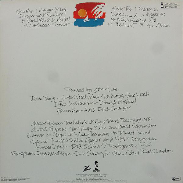 John Cale : Caribbean Sunset (LP,Album)