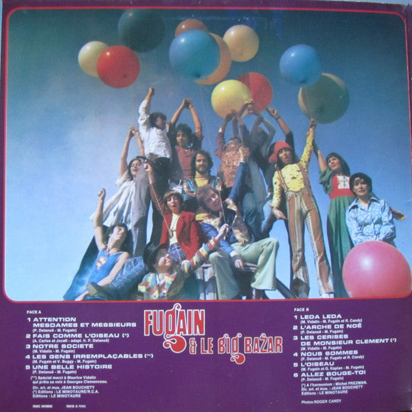 Michel Fugain : Fugain & Le Big Bazar (LP,Album,Reissue,Stereo)