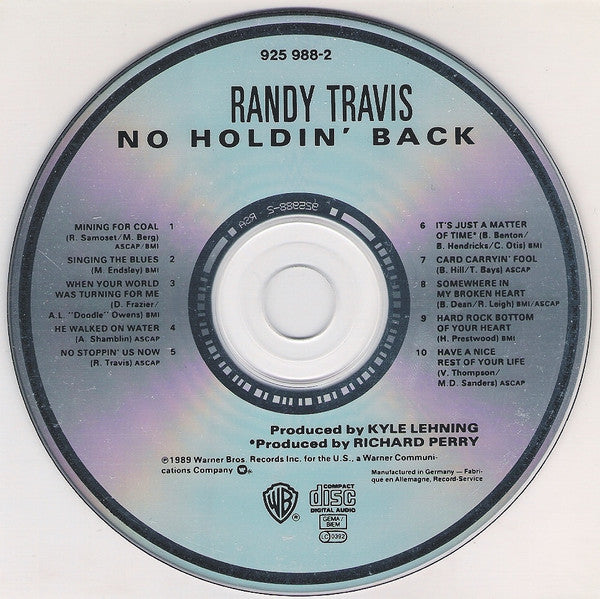 Randy Travis : No Holdin' Back (Album)
