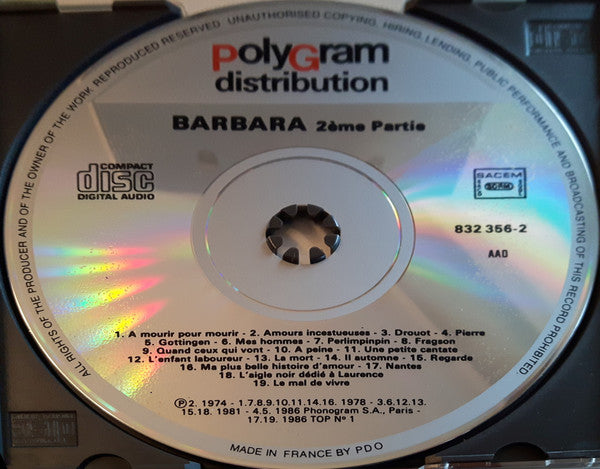 Barbara (5) : Barbara (Compilation)