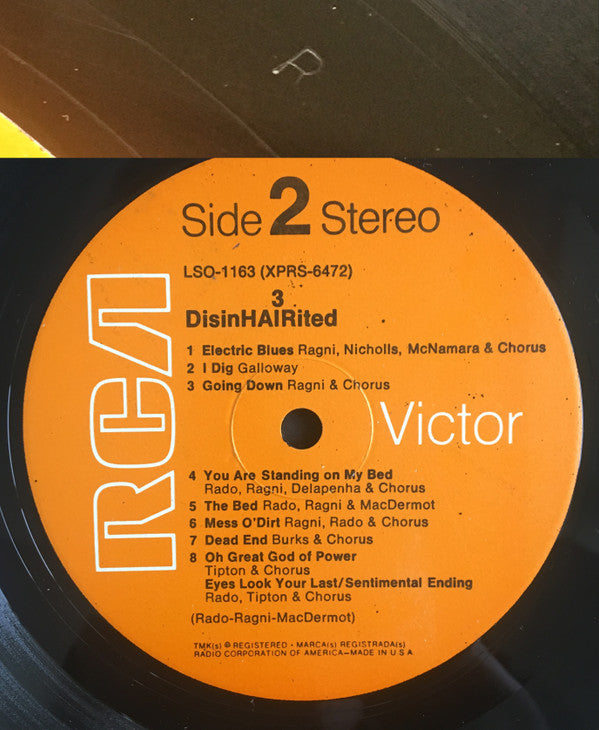 Gerome Ragni - James Rado - Galt MacDermot : DisinHAIRited (LP,Album,Stereo)