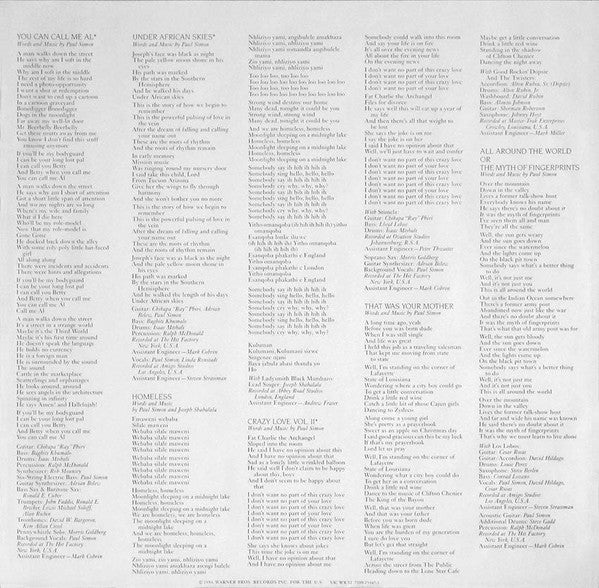 Paul Simon : Graceland (LP,Album,Limited Edition,Reissue)