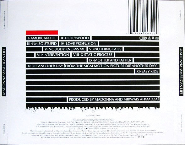 Madonna : American Life (Album,Enhanced)