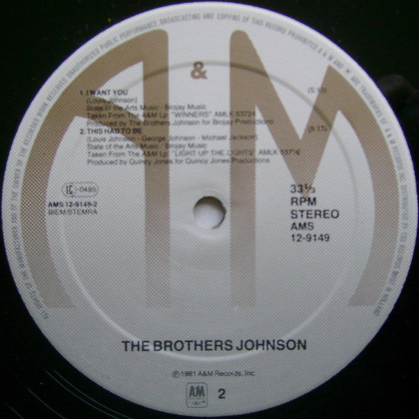 Brothers Johnson : The Real Thing (12",Maxi-Single,33 ⅓ RPM)