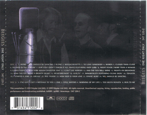 Bee Gees : One Night Only (Album,Limited Edition,HDCD)