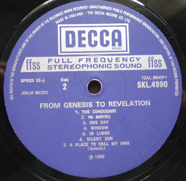 Genesis : In The Beginning (LP,Album,Reissue,Stereo)